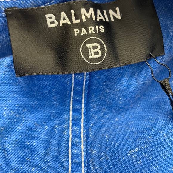 Balmain Collarless Denim Jacket!! - Picture 5 of 10